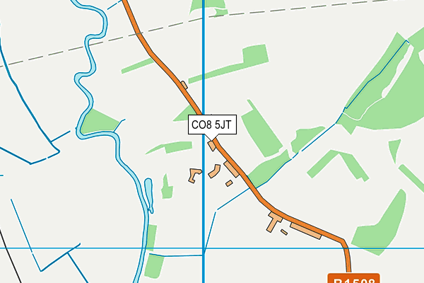 CO8 5JT map - OS VectorMap District (Ordnance Survey)