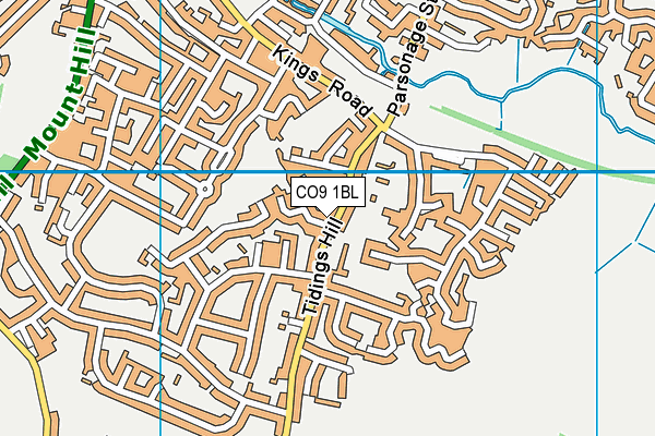 CO9 1BL map - OS VectorMap District (Ordnance Survey)