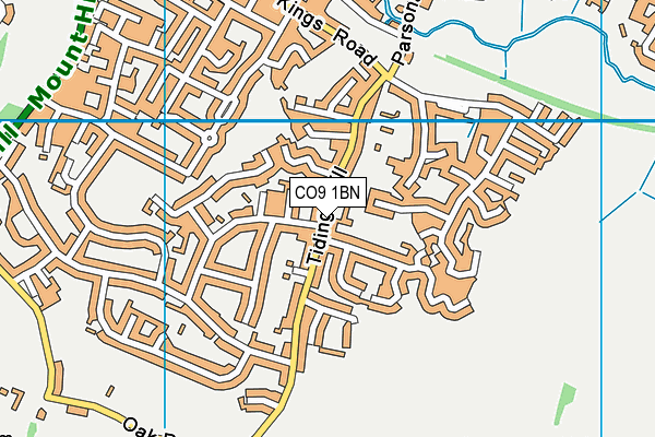 CO9 1BN map - OS VectorMap District (Ordnance Survey)