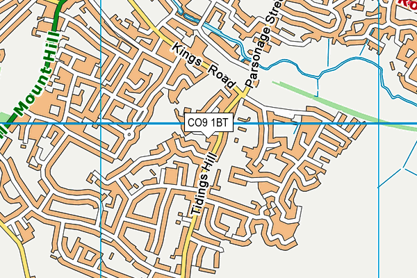 CO9 1BT map - OS VectorMap District (Ordnance Survey)