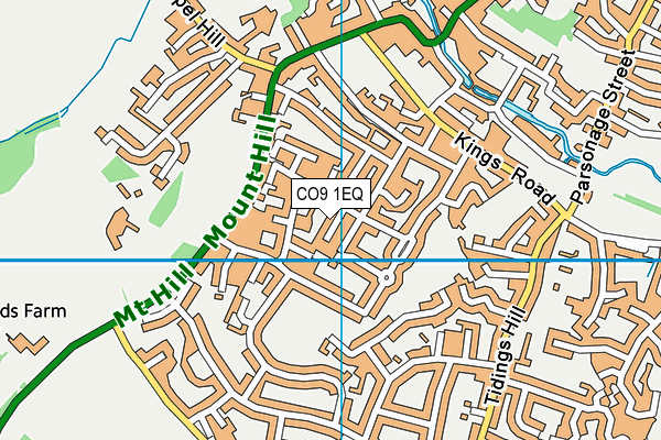 CO9 1EQ map - OS VectorMap District (Ordnance Survey)