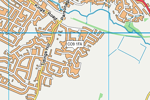 CO9 1FA map - OS VectorMap District (Ordnance Survey)