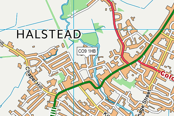 Map of HALSTEAD GLASS LIMITED at district scale