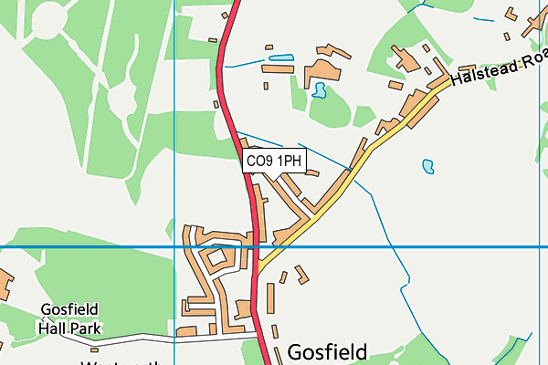 CO9 1PH map - OS VectorMap District (Ordnance Survey)