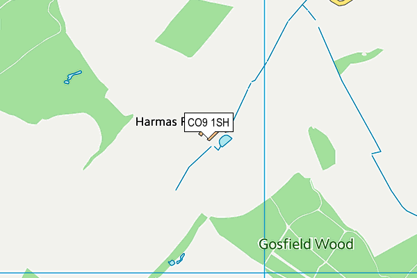 CO9 1SH map - OS VectorMap District (Ordnance Survey)