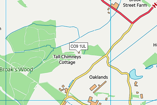 CO9 1UL map - OS VectorMap District (Ordnance Survey)