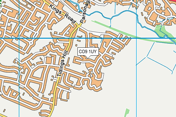 CO9 1UY map - OS VectorMap District (Ordnance Survey)