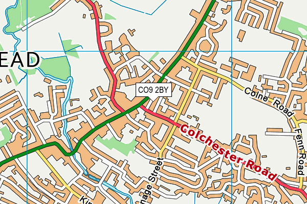 CO9 2BY map - OS VectorMap District (Ordnance Survey)