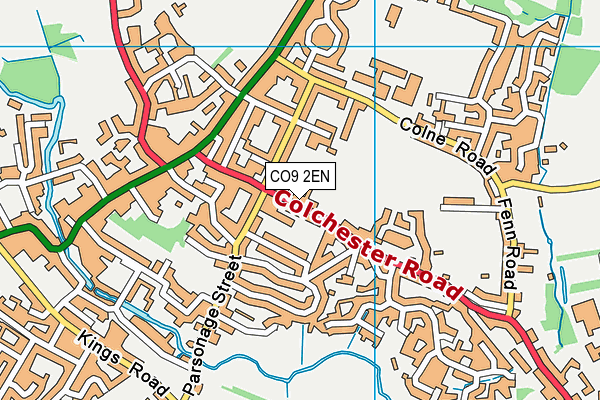 CO9 2EN map - OS VectorMap District (Ordnance Survey)