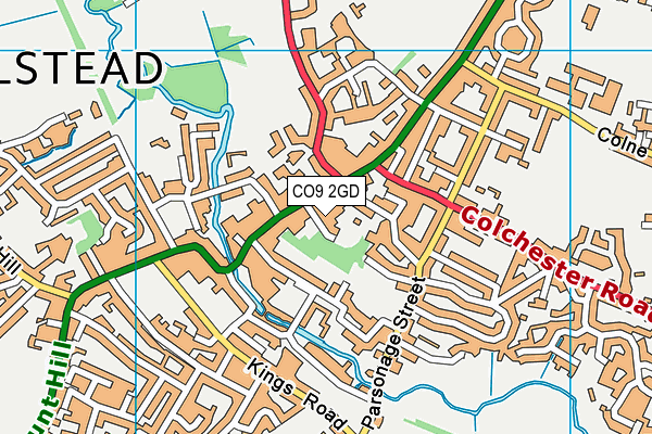 CO9 2GD map - OS VectorMap District (Ordnance Survey)