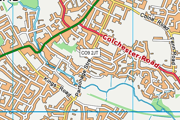 Richard de Clare Community Academy map (CO9 2JT) - OS VectorMap District (Ordnance Survey)