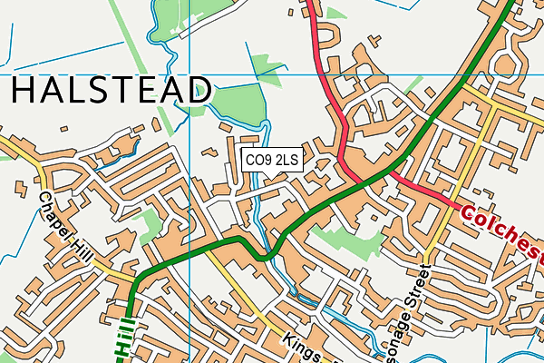 CO9 2LS map - OS VectorMap District (Ordnance Survey)