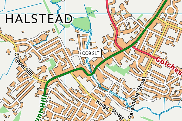 CO9 2LT map - OS VectorMap District (Ordnance Survey)