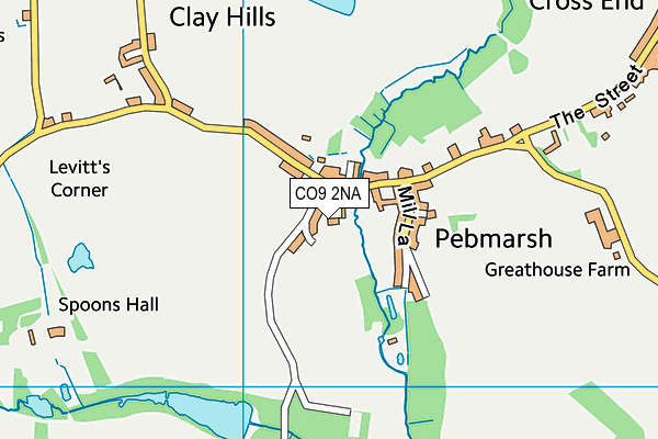 CO9 2NA map - OS VectorMap District (Ordnance Survey)