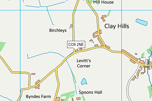 CO9 2NE map - OS VectorMap District (Ordnance Survey)