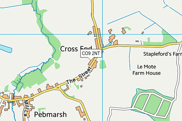 CO9 2NT map - OS VectorMap District (Ordnance Survey)