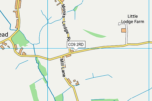 CO9 2RD map - OS VectorMap District (Ordnance Survey)