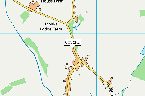 CO9 2RL map - OS VectorMap District (Ordnance Survey)