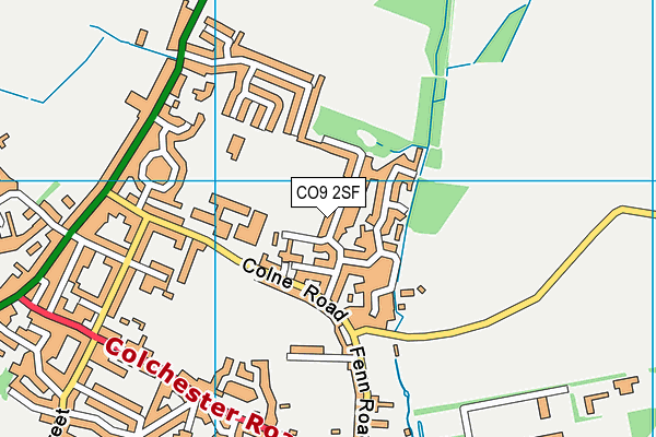 CO9 2SF map - OS VectorMap District (Ordnance Survey)
