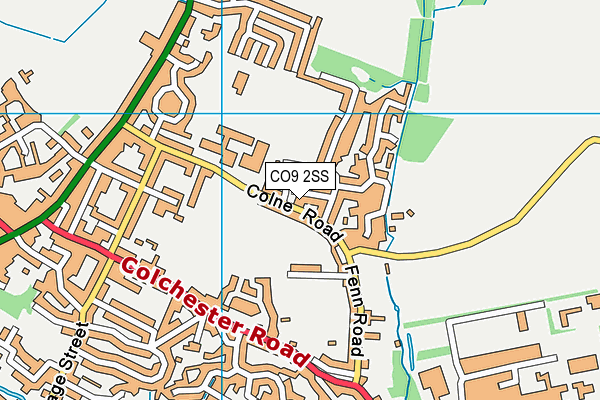 CO9 2SS map - OS VectorMap District (Ordnance Survey)
