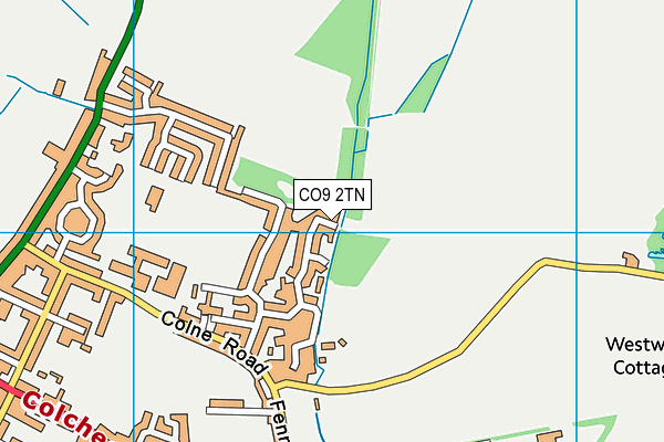 CO9 2TN map - OS VectorMap District (Ordnance Survey)