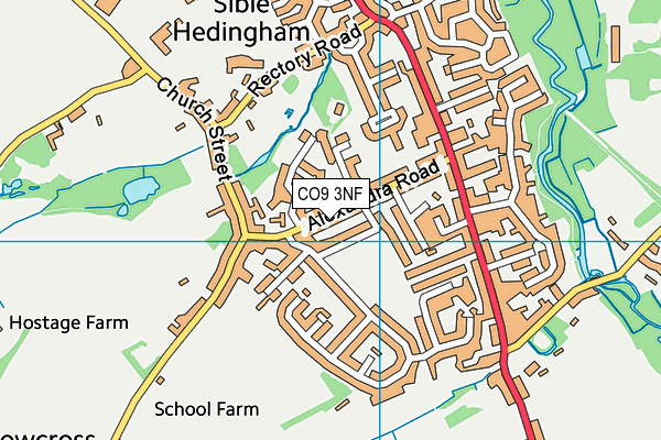 Map of CASTLE HEDINGHAM NURSERY LIMITED at district scale