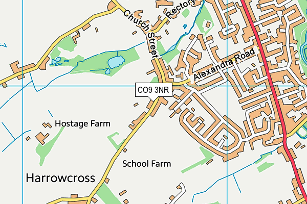 St Peter's Church of England Voluntary Controlled Primary School, Sible Hedingham map (CO9 3NR) - OS VectorMap District (Ordnance Survey)