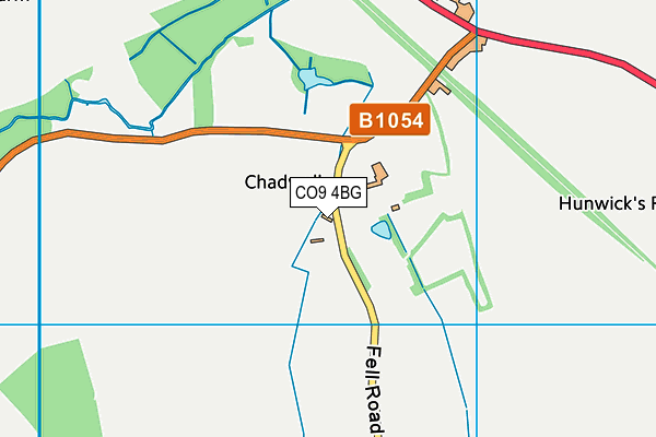 CO9 4BG map - OS VectorMap District (Ordnance Survey)