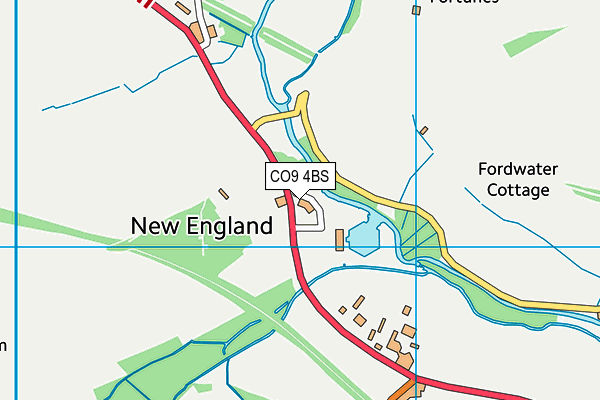 CO9 4BS map - OS VectorMap District (Ordnance Survey)