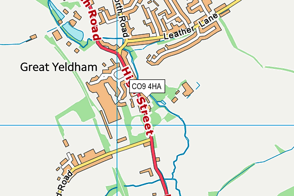 CO9 4HA map - OS VectorMap District (Ordnance Survey)