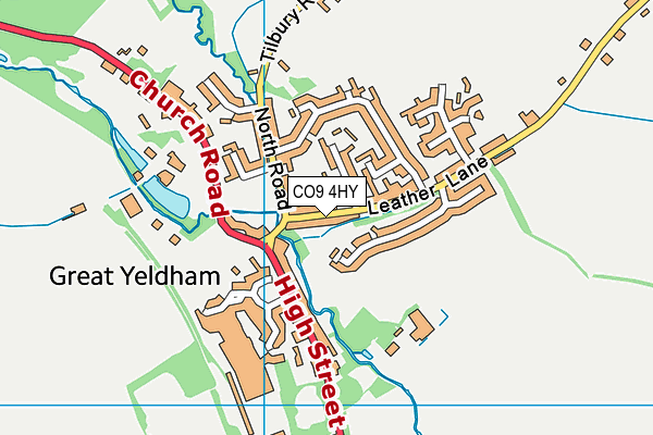 CO9 4HY map - OS VectorMap District (Ordnance Survey)