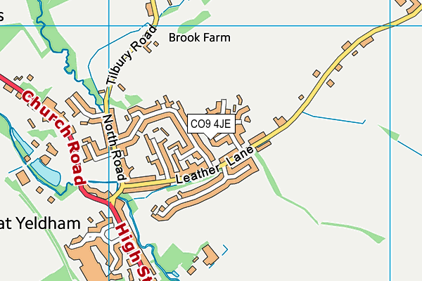 CO9 4JE map - OS VectorMap District (Ordnance Survey)