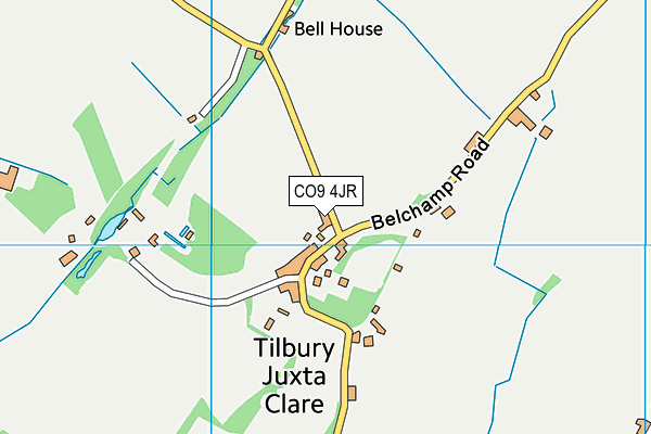 CO9 4JR map - OS VectorMap District (Ordnance Survey)