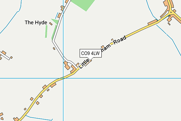 CO9 4LW map - OS VectorMap District (Ordnance Survey)