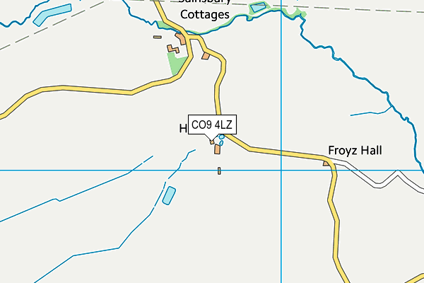 CO9 4LZ map - OS VectorMap District (Ordnance Survey)