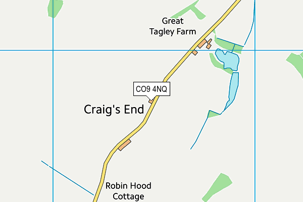 CO9 4NQ map - OS VectorMap District (Ordnance Survey)