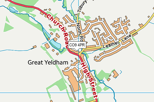 CO9 4PR map - OS VectorMap District (Ordnance Survey)