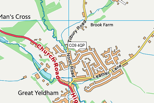 CO9 4QP map - OS VectorMap District (Ordnance Survey)