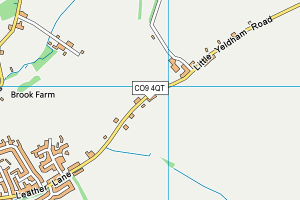 CO9 4QT map - OS VectorMap District (Ordnance Survey)