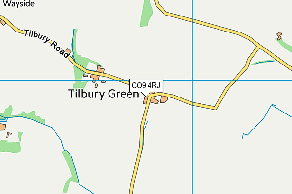 CO9 4RJ map - OS VectorMap District (Ordnance Survey)