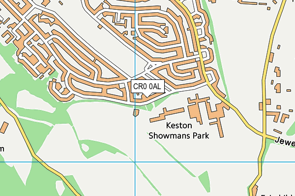 CR0 0AL map - OS VectorMap District (Ordnance Survey)