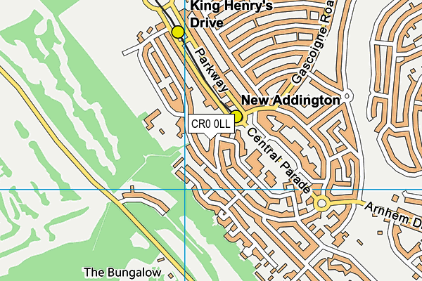 CR0 0LL map - OS VectorMap District (Ordnance Survey)