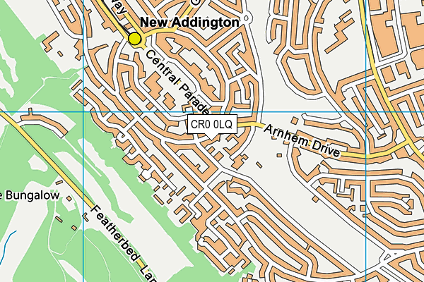 CR0 0LQ map - OS VectorMap District (Ordnance Survey)