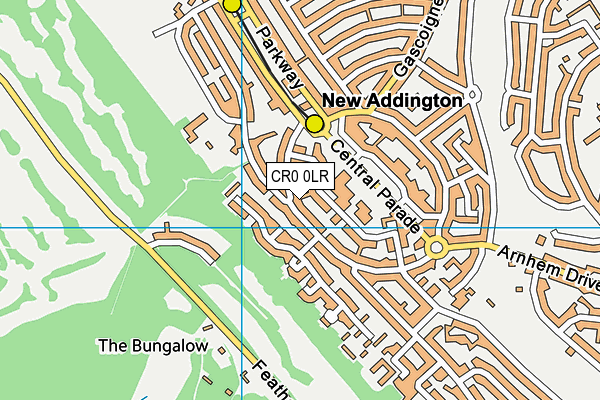 CR0 0LR map - OS VectorMap District (Ordnance Survey)