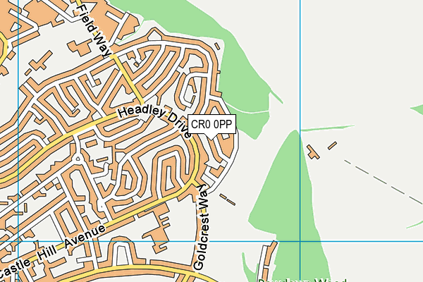 CR0 0PP map - OS VectorMap District (Ordnance Survey)