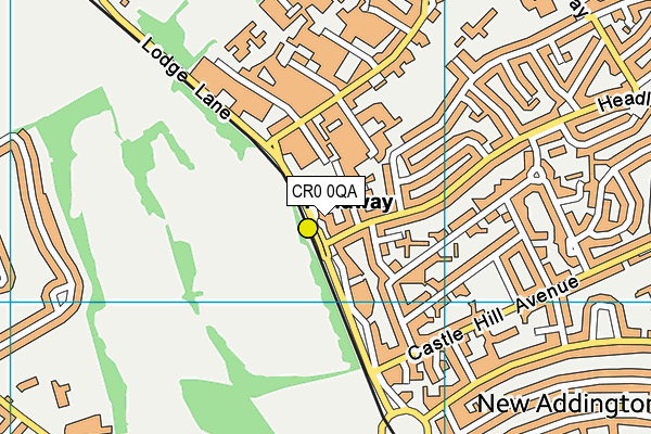 CR0 0QA map - OS VectorMap District (Ordnance Survey)