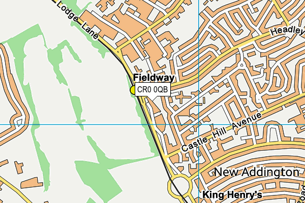 CR0 0QB map - OS VectorMap District (Ordnance Survey)