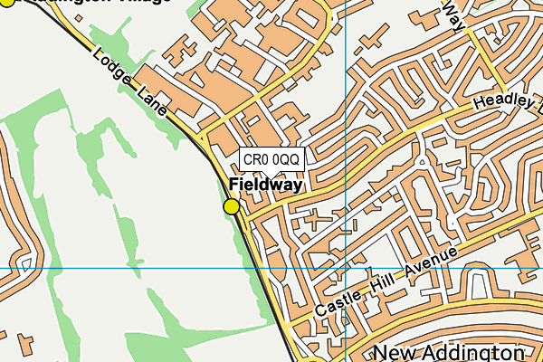 CR0 0QQ map - OS VectorMap District (Ordnance Survey)