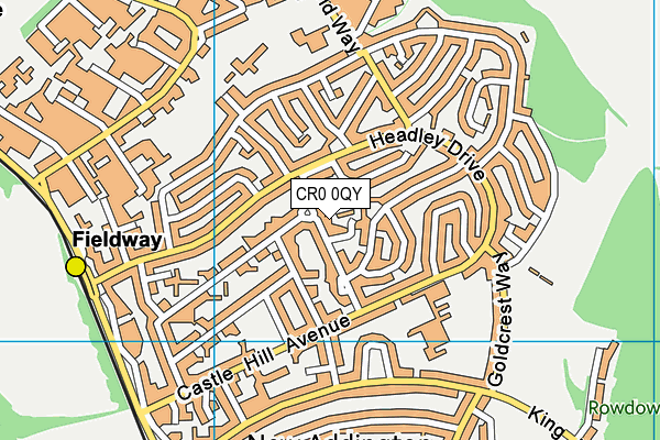 CR0 0QY map - OS VectorMap District (Ordnance Survey)