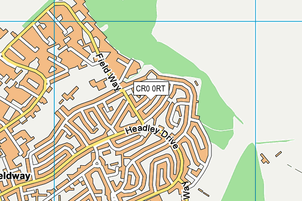 CR0 0RT map - OS VectorMap District (Ordnance Survey)